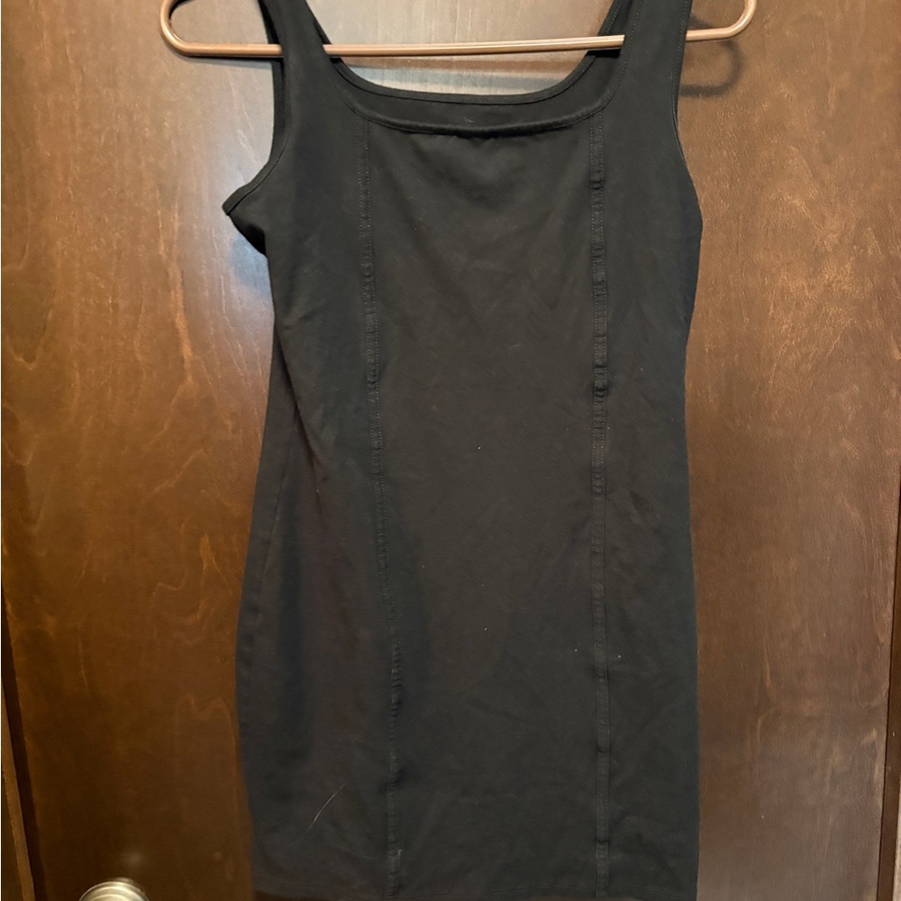 Wild Fable Black Sleeveless Fitted Mini Dress
